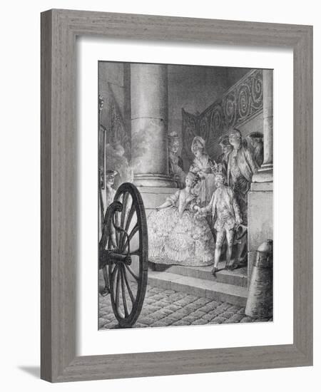 Trip to the Opera-Jean Michel the Younger Moreau-Framed Giclee Print