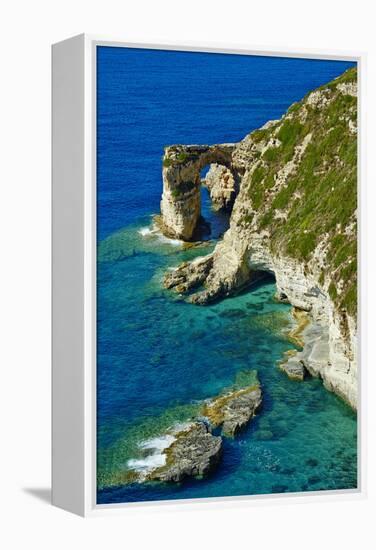 Tripitos Arch, Paxos, Paxi, Ionian Islands, Greek Islands, Greece, Europe-Tuul-Framed Premier Image Canvas