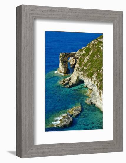 Tripitos Arch, Paxos, Paxi, Ionian Islands, Greek Islands, Greece, Europe-Tuul-Framed Photographic Print