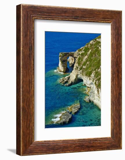 Tripitos Arch, Paxos, Paxi, Ionian Islands, Greek Islands, Greece, Europe-Tuul-Framed Photographic Print