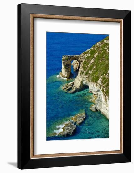 Tripitos Arch, Paxos, Paxi, Ionian Islands, Greek Islands, Greece, Europe-Tuul-Framed Photographic Print