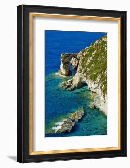 Tripitos Arch, Paxos, Paxi, Ionian Islands, Greek Islands, Greece, Europe-Tuul-Framed Photographic Print