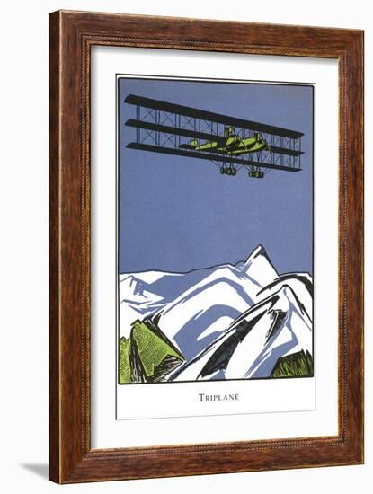 Triplane-null-Framed Art Print