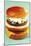 Triple Burger-null-Mounted Art Print