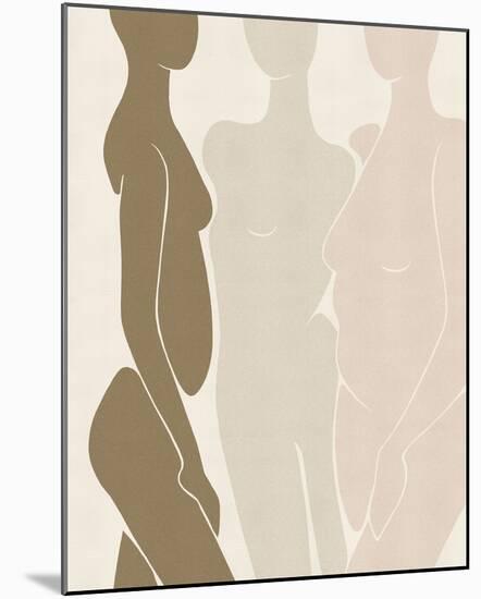 Triple Contours-Aurora Bell-Mounted Giclee Print