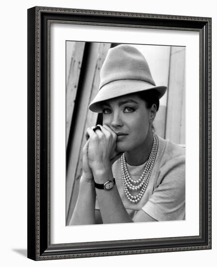 Triple Cross, Romy Schneider, 1967-null-Framed Photo