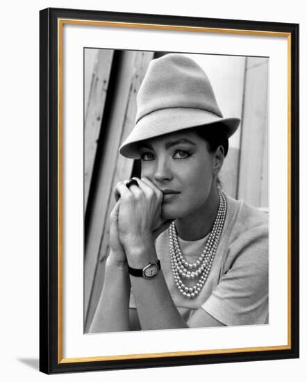 Triple Cross, Romy Schneider, 1967-null-Framed Photo