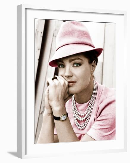 TRIPLE CROSS, Romy Schneider, 1967-null-Framed Photo