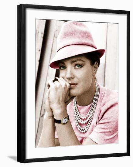 TRIPLE CROSS, Romy Schneider, 1967-null-Framed Photo