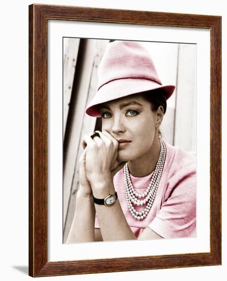 TRIPLE CROSS, Romy Schneider, 1967-null-Framed Photo