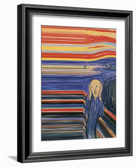 Triple Echo-Eccentric Accents-Framed Art Print