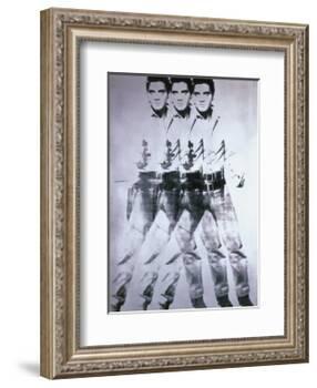 Triple Elvis, 1963-Andy Warhol-Framed Art Print
