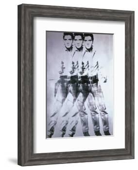 Triple Elvis, 1963-Andy Warhol-Framed Art Print