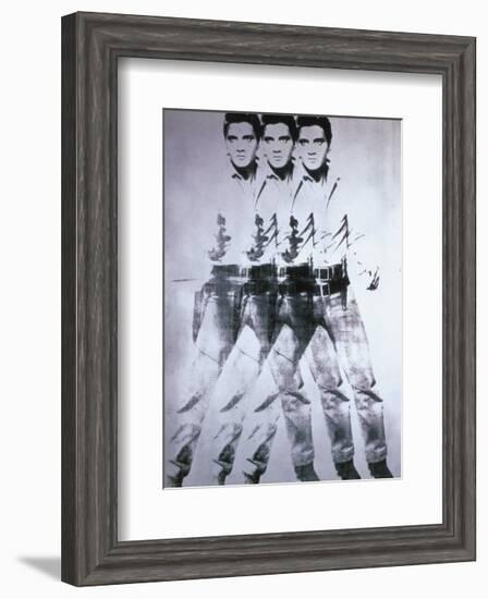 Triple Elvis, 1963-Andy Warhol-Framed Art Print