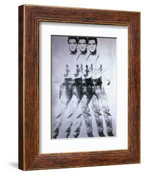 Triple Elvis, 1963-Andy Warhol-Framed Art Print