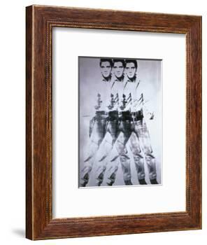 Triple Elvis, 1963-Andy Warhol-Framed Art Print