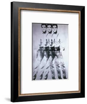 Triple Elvis, 1963-Andy Warhol-Framed Art Print