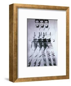 Triple Elvis, 1963-Andy Warhol-Framed Art Print