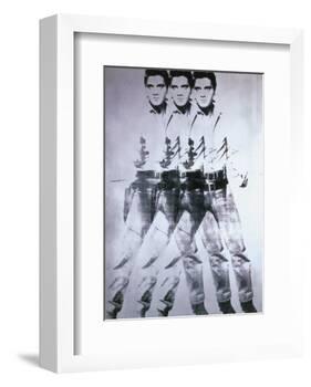 Triple Elvis, 1963-Andy Warhol-Framed Art Print