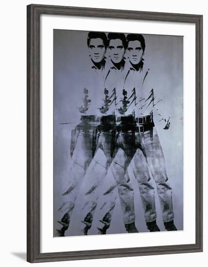 Triple Elvis, 1963-Andy Warhol-Framed Giclee Print