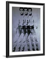 Triple Elvis, 1963-Andy Warhol-Framed Giclee Print