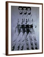 Triple Elvis, 1963-Andy Warhol-Framed Giclee Print