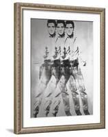 Triple Elvis®, 1963-Andy Warhol-Framed Art Print