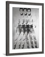 Triple Elvis®, 1963-Andy Warhol-Framed Art Print