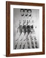 Triple Elvis®, 1963-Andy Warhol-Framed Art Print