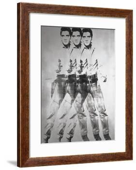 Triple Elvis®, 1963-Andy Warhol-Framed Art Print