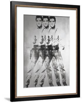 Triple Elvis®, 1963-Andy Warhol-Framed Art Print
