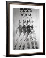 Triple Elvis®, 1963-Andy Warhol-Framed Art Print