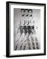 Triple Elvis®, 1963-Andy Warhol-Framed Art Print