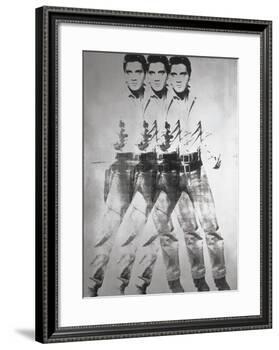 Triple Elvis®, 1963-Andy Warhol-Framed Art Print