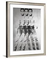 Triple Elvis®, 1963-Andy Warhol-Framed Art Print