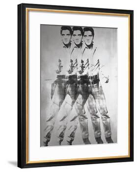 Triple Elvis®, 1963-Andy Warhol-Framed Art Print