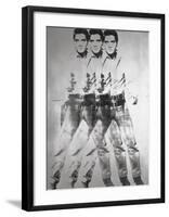 Triple Elvis®, 1963-Andy Warhol-Framed Art Print