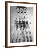 Triple Elvis®, 1963-Andy Warhol-Framed Art Print