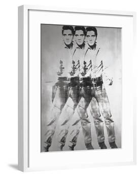 Triple Elvis®, 1963-Andy Warhol-Framed Art Print