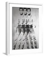 Triple Elvis®, 1963-Andy Warhol-Framed Art Print