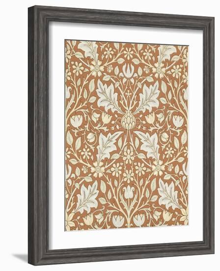 Triple Net Wallpaper, Paper, England, Late 19th Century-William Morris-Framed Giclee Print