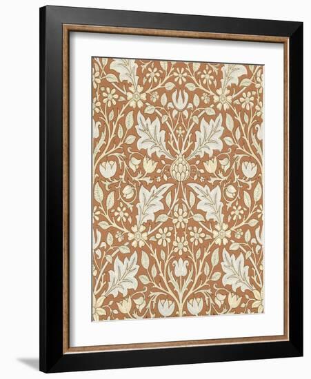 Triple Net Wallpaper, Paper, England, Late 19th Century-William Morris-Framed Giclee Print