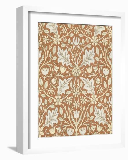 Triple Net Wallpaper, Paper, England, Late 19th Century-William Morris-Framed Giclee Print