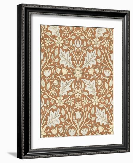 Triple Net Wallpaper, Paper, England, Late 19th Century-William Morris-Framed Giclee Print