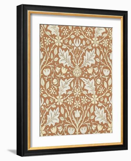 Triple Net Wallpaper, Paper, England, Late 19th Century-William Morris-Framed Giclee Print