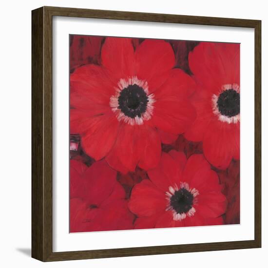 Triple Red Anemone-Ivo-Framed Art Print