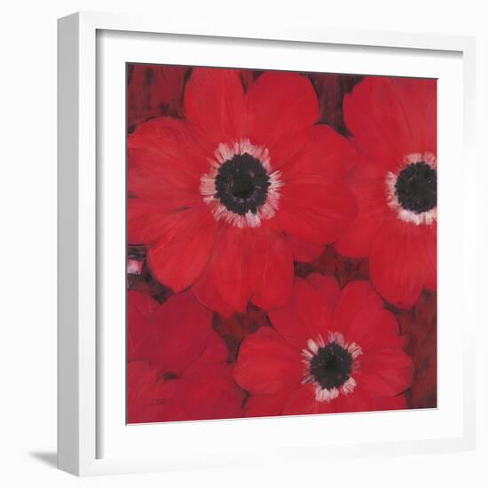 Triple Red Anemone-Ivo-Framed Art Print