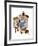 "Triple Self-Portrait", February 13,1960-Norman Rockwell-Framed Giclee Print