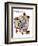 "Triple Self-Portrait" Saturday Evening Post Cover, February 13,1960-Norman Rockwell-Framed Giclee Print