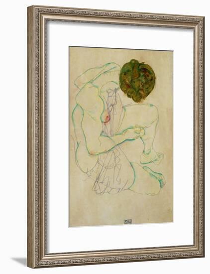 Triple Selfportrait, 1913-Egon Schiele-Framed Giclee Print